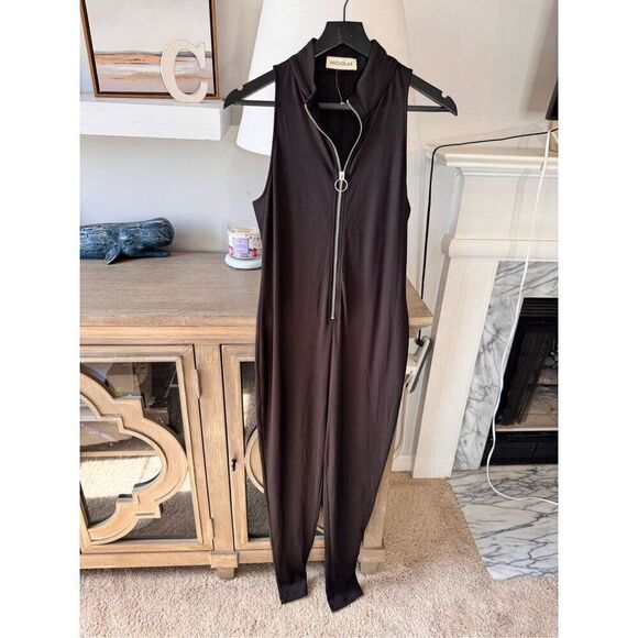 Nicholas Paola Ribbed Bodysuit in Black Size Large - Picture 1 of 12